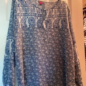 Long sleeve sheer Vince Camuto blouse